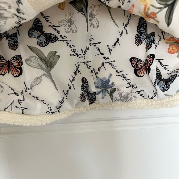 White House Black Market Cream Soft Tweed Jacket NEW - Picture 5 of 7